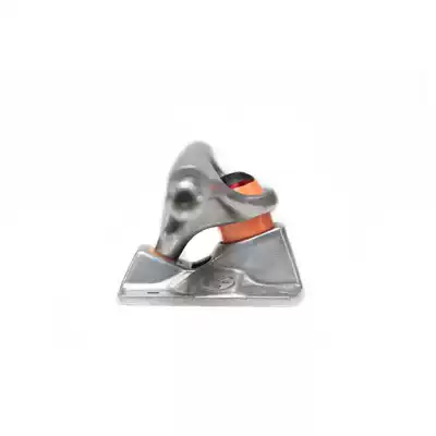 GrindKing Disruptor Truck - Set in Raw SIlver Skateboard Bracket Soft Bridge