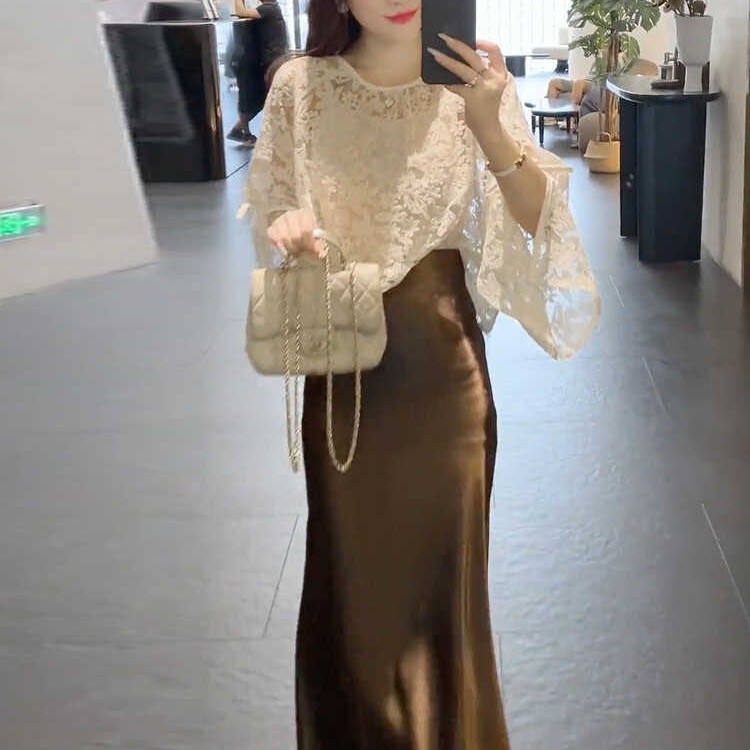 Hong Kong Summer High-End Floral Embroidered Hollow-Out Sun Protection Jacket for Women, Thin Chanel-Style Elegant Lace Shirt