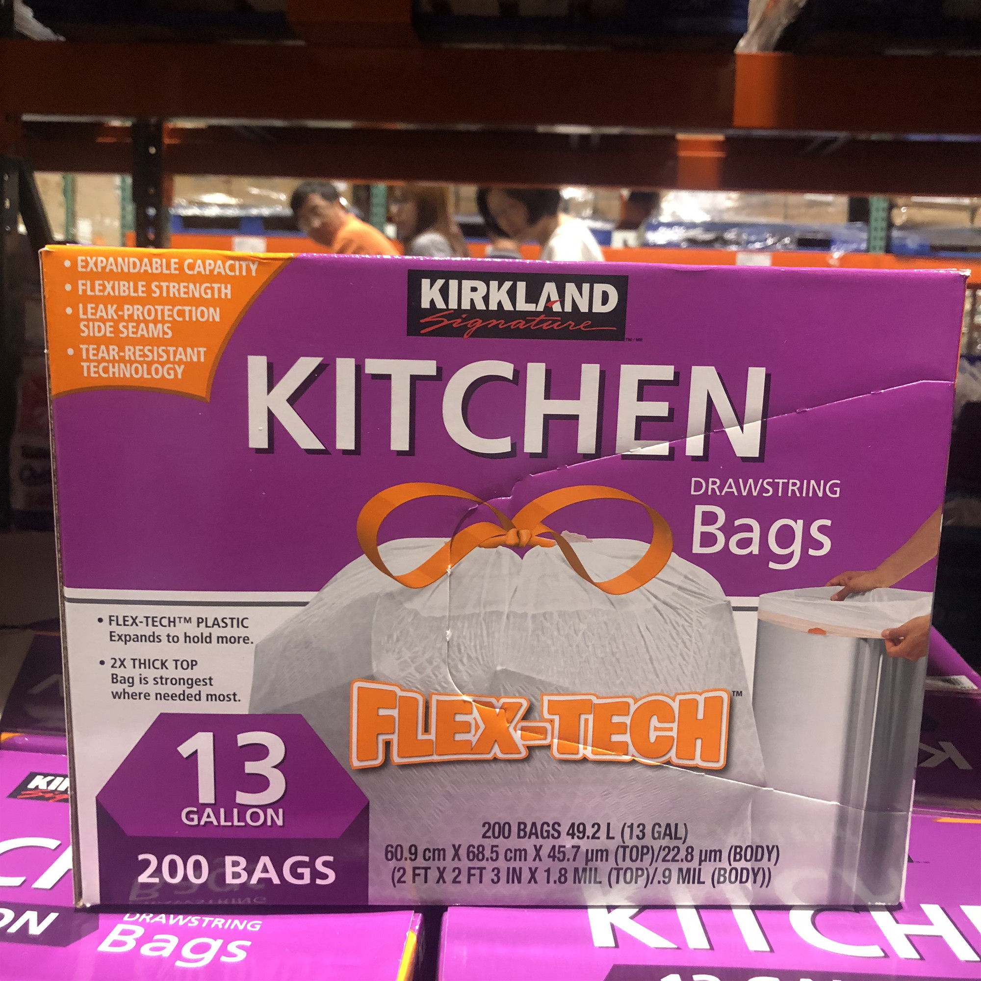 US imported KIRKLAND Corkland drawstring garbage bag 49 2 liters x200 Costco domestic