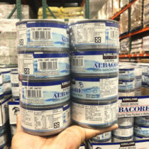 US imports KIRKLAND Kokland Water Soaked Tuna Canned 195 gr salad cans COSTCO