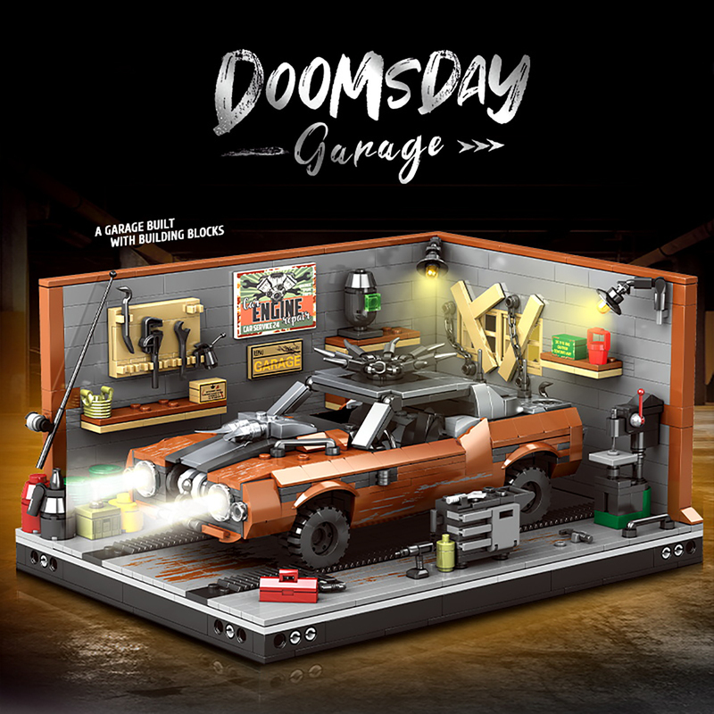 Sci-Fi Apocalyptic Vehicle Building Blocks Antique Car Miniature Garage Series Children's Motorcycle Model Boy's Sports Car Toy Sci-Fi Apocalyptic Vehicle Building Blocks Antique Car Miniature Garage Series Children's Motorcycle Model Boy's Sports Car Toy