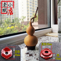 Laobin shop imitation solid wood round size gourd base walnut crystal ball special crafts tray ornaments