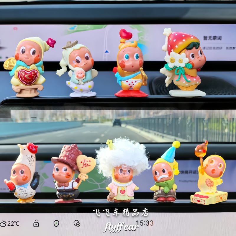 Cute ⭐ Star-Shaped Cute Car Dashboard Ornament Display Screen Decoration Car Gift for Girls Car Interior Accessories