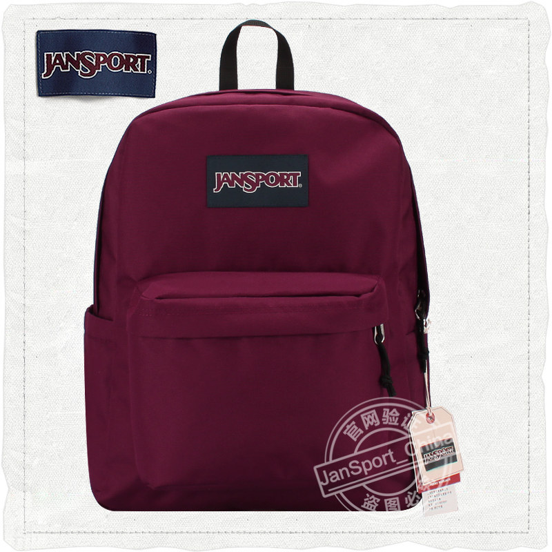 JanSport Jasper backpack official new college style schoolbag men's and women's backpack 4QUT 04S dark purple