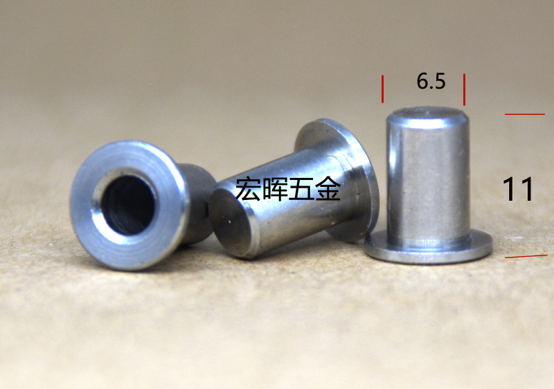 Closed riveting nut flat head blind hole waterproof rivet round head rivet head hollow nail non-pegging piece riveting post