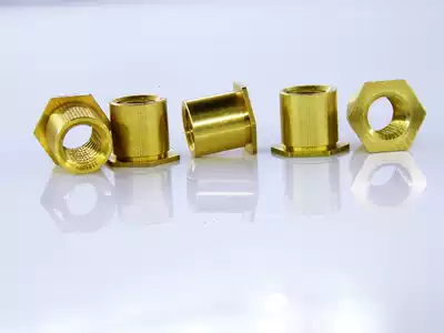 Riveting nut column Hexagonal stud through hole riveting nut column through hole environmental protection stud M2M3M4 Copper rivet stud