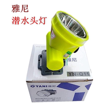 Yani rechargeable lithium battery LED diving lighting headlight fishing light head-mounted miners lamp white light 3W