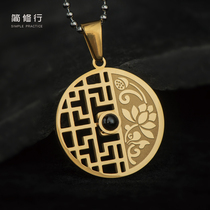  Great Suiqiu mantra Shurangama Mantra Pendant Pendant Amulet Gawu box Peace portable men and women transport necklace