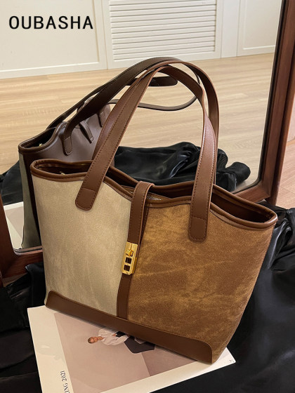 Large-Capacity Bag for Women 2026 New Style Super Popular Light Luxury Niche Shoulder Bag High-Quality Texture Work Commute Tote Bag