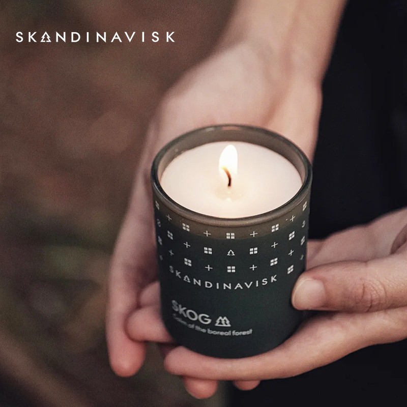 Skandinavisk Nordic Danish skog incense candle skog Sleep Aids Sleep RO Girls Light Incense Gifts