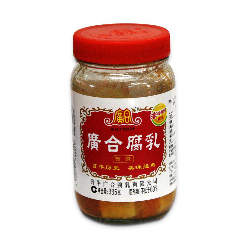 4 bottles of national wide synthetic curd micro-spicy 335g lower rice dish tofu milk without preservatives