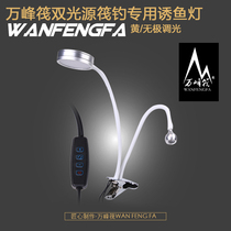 ten thousand Peak Raft Raft Fishing Light 10W 1W Promise dimming Double head warm gold yellow light LED charging Baked fishing boat fishing row