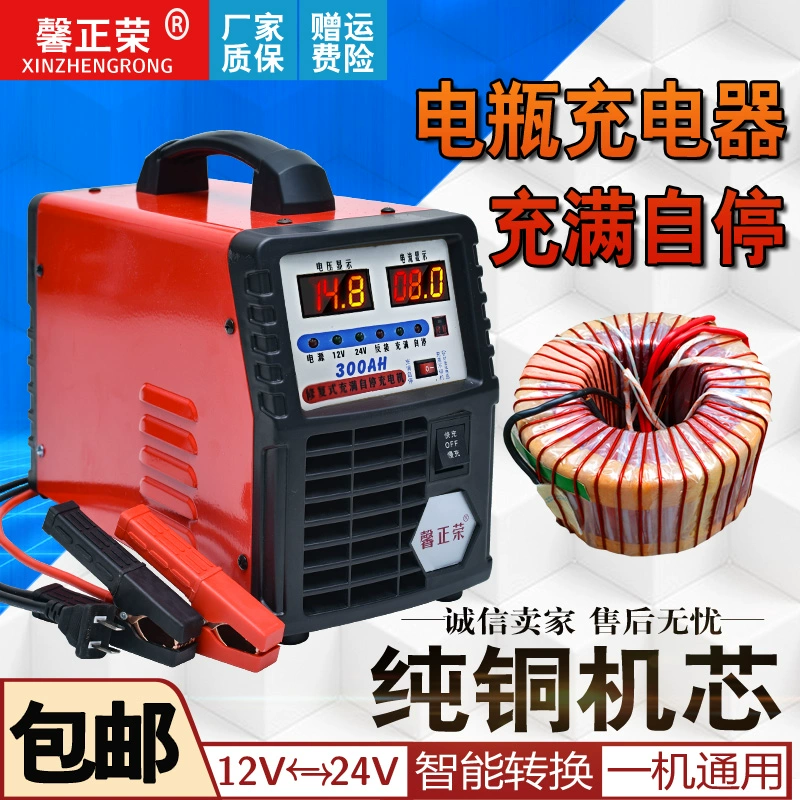 Bộ sạc ắc quy ô tô và xe máy 12V24v volt đa năng đa năng bộ sạc đồng nguyên chất thông minh đa năng - Khác