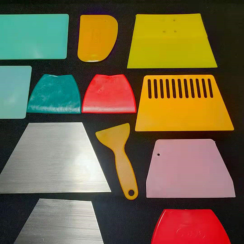 Скребка 汽车钣金腻子大刮板 绝缘板绿色树脂板原子灰刮刀漆工刮灰刀工具 Beauty light