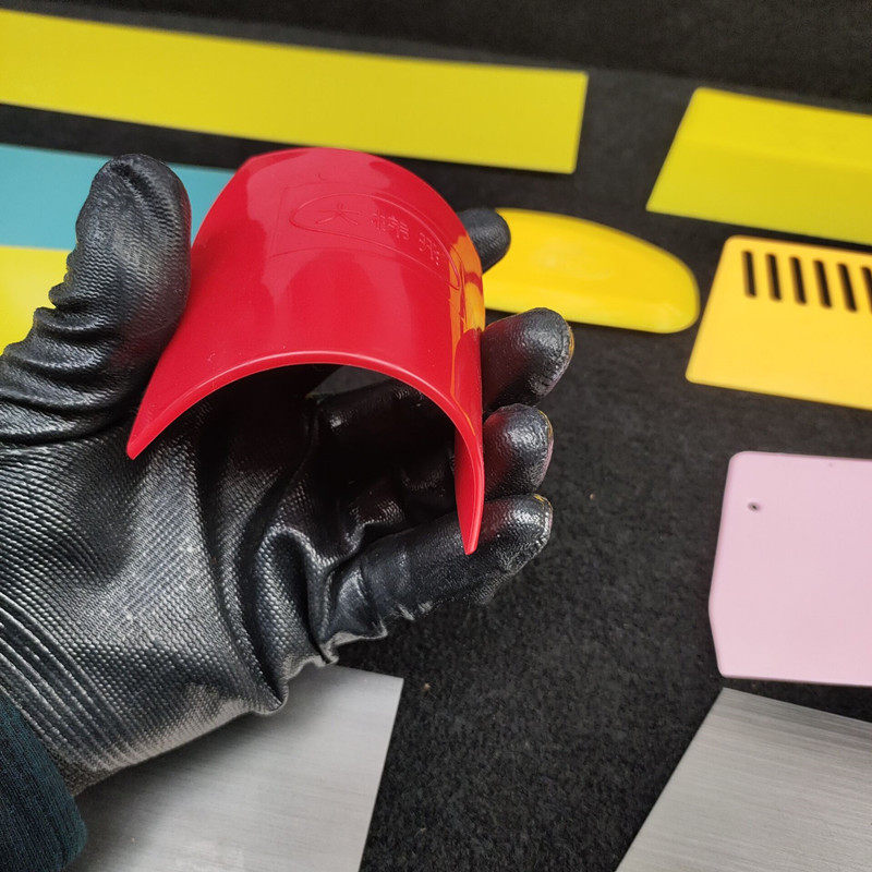 Скребка 原子灰腻子树脂刮板塑料板钣金灰刮刀橡胶刮灰刀钢片磨灰板套装