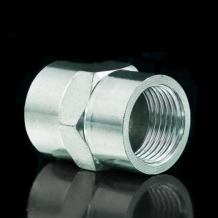 4 min stainless steel outer hexagonal wire directly 20MM inner thread to wire seamless double head straight through inner tooth pipe fittings