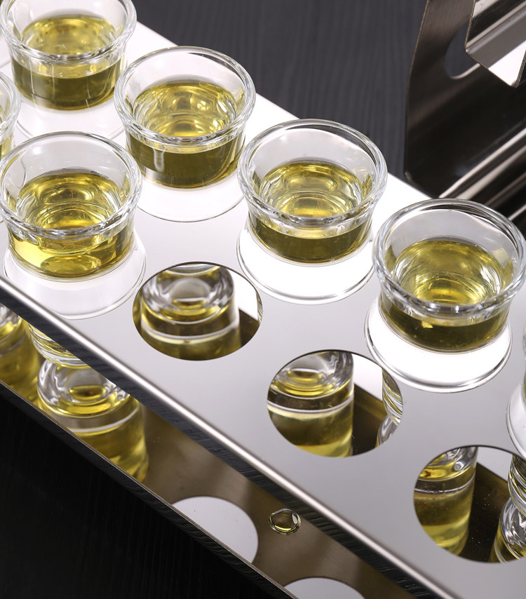 Пуля из нержавеющей стали, держатель для стакана, коктейльный бокал, комплект, система хранения, подходит для караоке-баров 