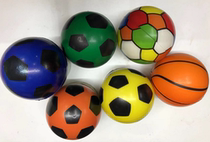 PU foam sponge football basketball tennis baseball 10CM toy basketball photography props with ball