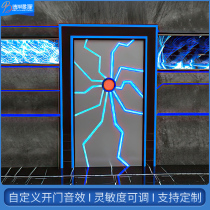 Net Red Shake Sound Tech Dream Bar Creative Palm Print Hide Door Electric Door Internet Café KTV Door Customisation