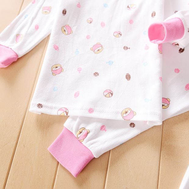 Quần áo trẻ em đồ lót trẻ em thiết lập phim hoạt hình mùa xuân và mùa thu bé gái đồ ngủ trẻ sơ sinh mùa thu quần phù hợp đồ bộ cho bé gái
