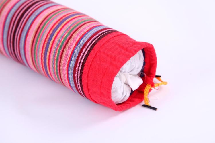 [Đặc biệt hàng ngày] cotton cũ vải thô cổ tử cung gối vòng gối kẹo gối kiều mạch cổ tử cung gối vải thô gối