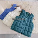 [Живая комната благополучие] Детская осень и зимний стиль, облачный, облачный, мягкий хлопковой жилет, жилеты детская одежда, простой случайный стиль