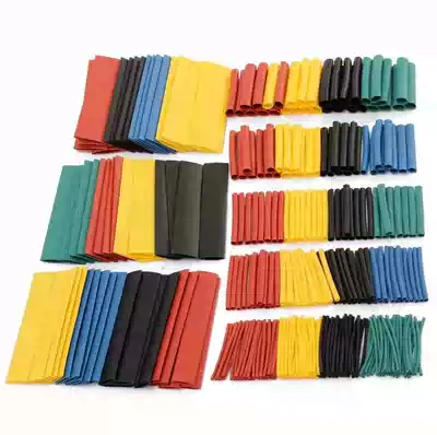 Heat shrinkable tube insulation sleeve flame retardant color combination set household DIY electrical wiring data cable Heat Shrinkable tube