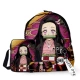 Demon Slayer Blade Backpack Tanjirou Nidouzi Diezhu Yiyong My Wife Schoolbag Anime ngoại vi Unisex - Carton / Hoạt hình liên quan