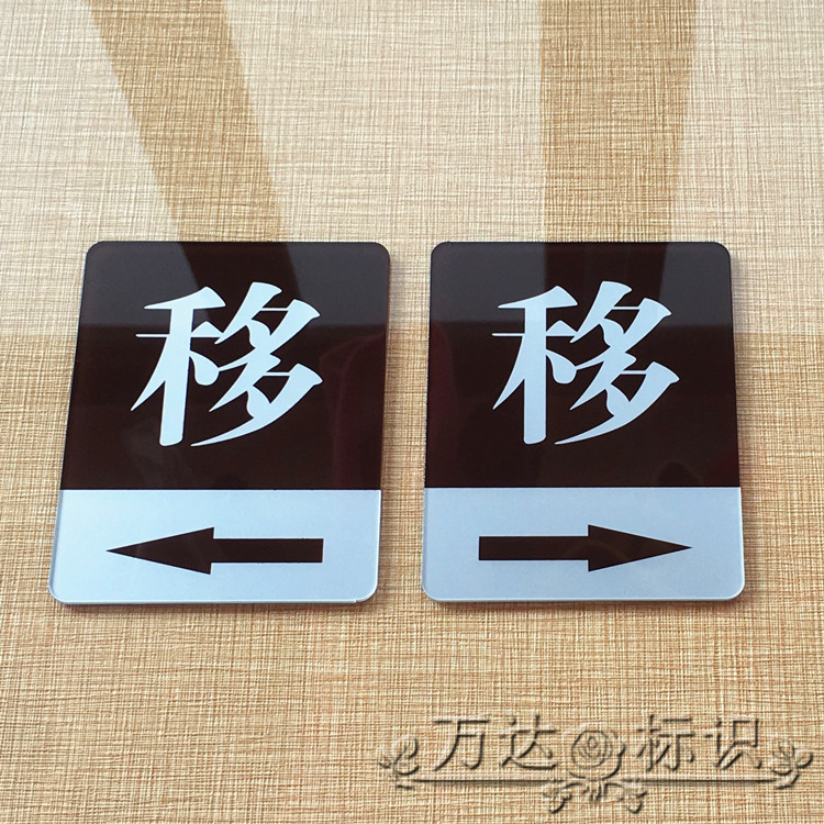 Usd 5 74 The New Spot Acrylic Sliding Door Notice Left Open The New Spot Acrylic Sliding Door Notice Left Open Push And Pull Signs Signage