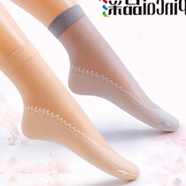 Guangdong Guangzhou color 5 to 20 pairs of stockings womens short-sleeved flesh-colored socks womens cotton bottom anti-slip spring and autumn thin models are hot