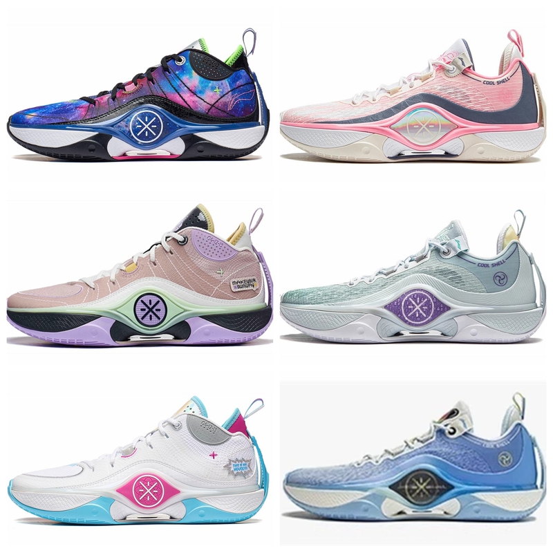 Li-Ning Wade Phantom 5V2 Men's Basketball Shoes 2024 New Model Shock Absorption Breathable Wear-Resistant Abpu009Zz