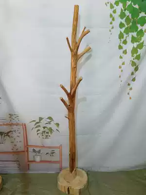 Solid wood coat rack log branches tree-shaped special thick landing hanger bedroom homestay hotel living room bag