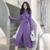 Đầu mùa thu mới side khe thiết kế áo dài váy triều Hàn Quốc phiên bản của eo tính khí slim dress nữ váy đầm
