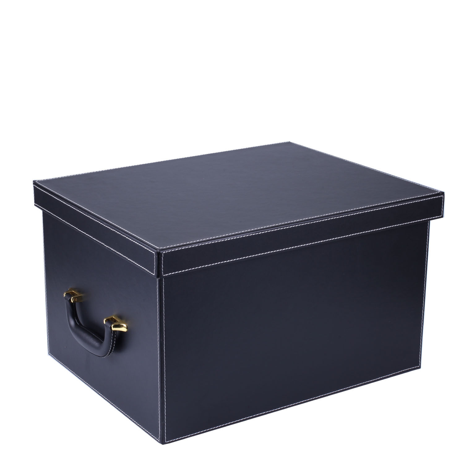 Meishang Korean leather storage box large size storage box creative extra large covered debris finishing box