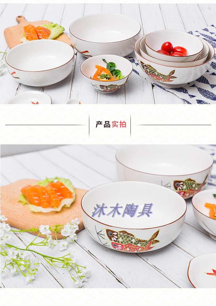 Đĩa gốm nhà sáng tạo phở Nhật lò vi sóng lò vi sóng dao kéo đặt bát canh sâu bát cơm đĩa giấy dùng 1 lần