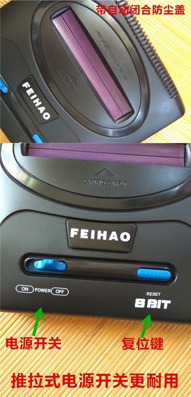 Máy chơi game chiến đấu nhỏ 8 bit FC nhân đôi giao diện điều khiển trò chơi kiểu cũ Contra Mario Nintendo máy màu đỏ và trắng - Kiểm soát trò chơi phụ kiện chơi game free fire