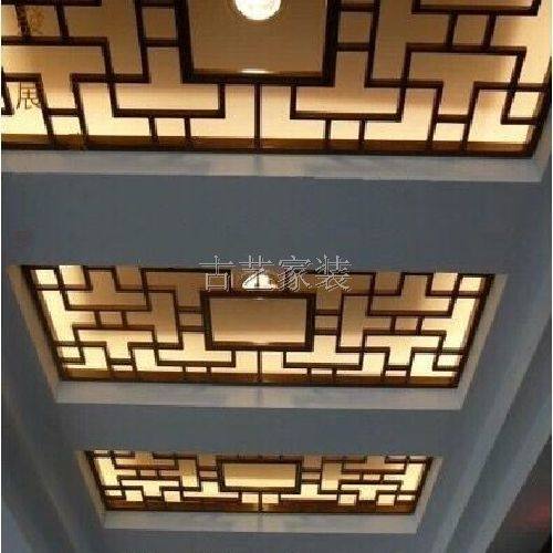 Factory direct sales Dongyang woodcarving solid wood lattice Chinese decoration partition ceiling antique doors and windows corner flower