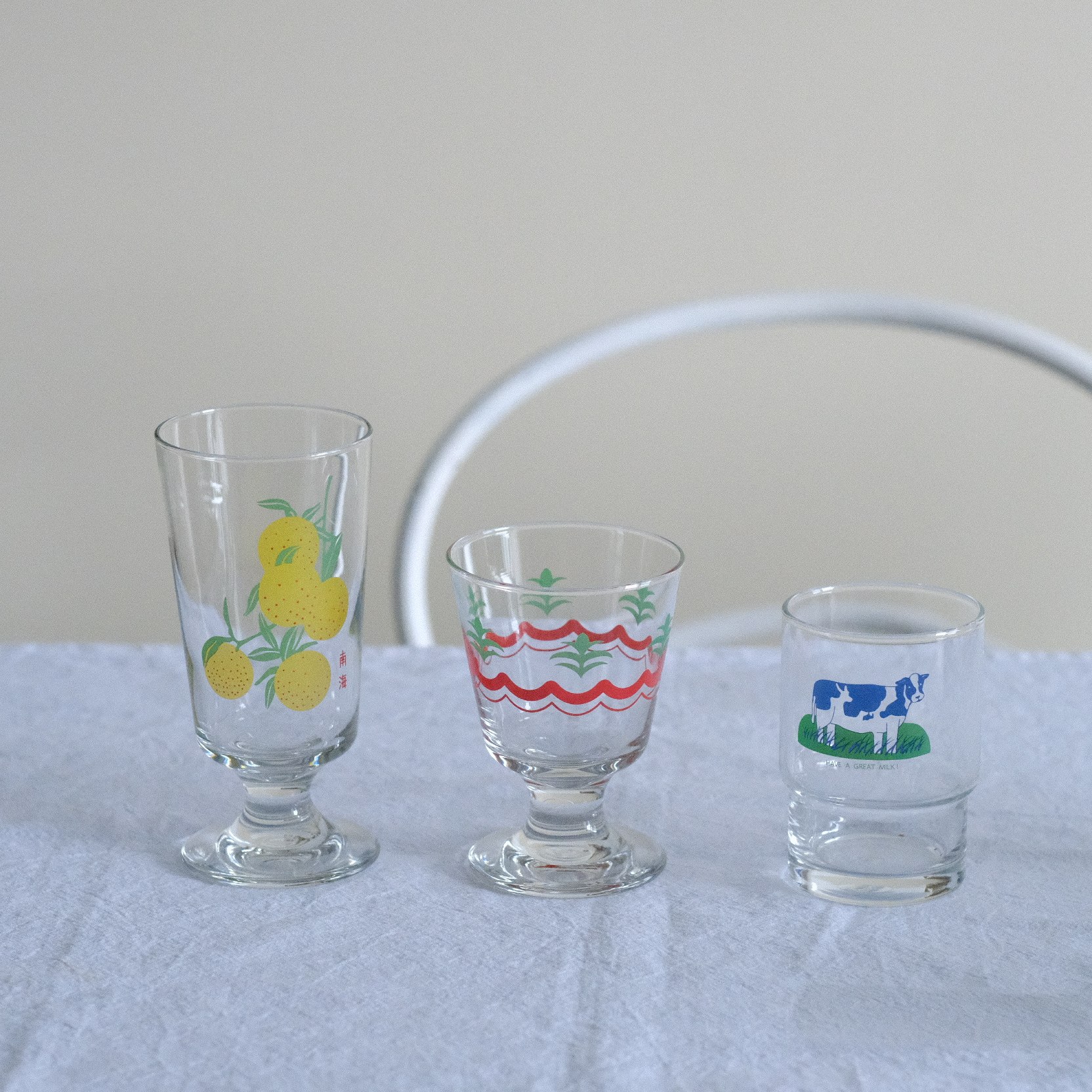 Dew Homemade Ins the same Coconut Tree Orange Cow Glass Cup Juice Coffee Milk Tea Cup