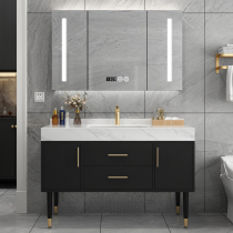 Rock plate integrated bathroom cabinet combination intelligent modern wash washbasin wash basin wash basin light luxury basin toilet cabinet