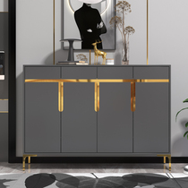 Household door entry light luxury style shoe cabinet modern simple large-capacity high-end entrance cabinet foyer partition storage