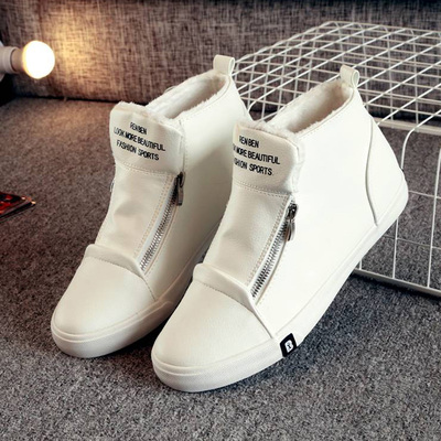 人本男鞋2017新款雪地靴男学生韩版加绒保暖