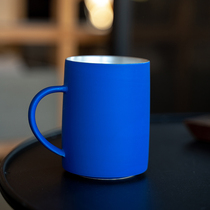 Ink Porcelain bubble cipop sixteen open Klein blue hand made ceramic mug home latte coffee cup