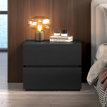 Italian minimalist minimalist minimalist modern black creative fashion Bedroom bedside Bedside Cabinet Bucket Locker storage