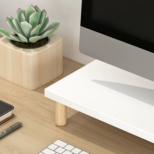 Экран, высокий ноутбук, настольная клавиатура, система хранения, ЖК-дисплей из натурального дерева, деревянная основа