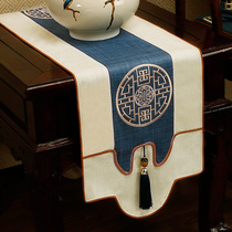 New Chinese Table Flag Cotton Sesame Zen tea table Table Cloth Dining table strips Decorative Cloth in the National Wind TV Cabinet Cloth