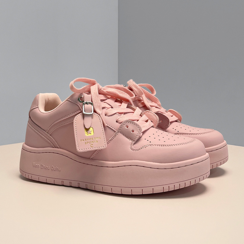 Damai Pink Thick-Soled 7cm Height-Increasing Shoes Casual Sneakers Unisex Couple Sports Trendy Shoes