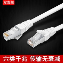 Double Magpie super six gigabit network cable Category 6 computer cable Network jumper 1 2 5 10 15 30 meters