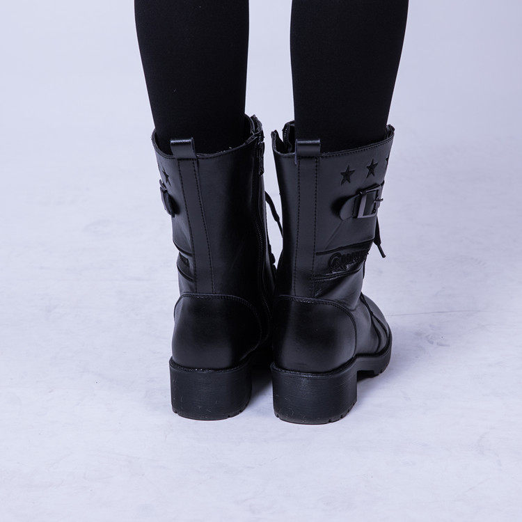 Bottes militaires pour femme en cuir - Ref 1398653 Image 10