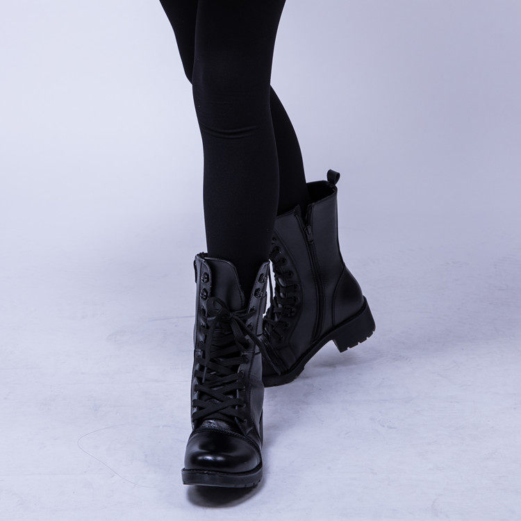 Bottes militaires pour femme en cuir - Ref 1398653 Image 9