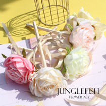 Ins Champagne rose pen Wedding gift Sign-in pen Teachers Day Best Friend Birthday gift Creative stationery simulation